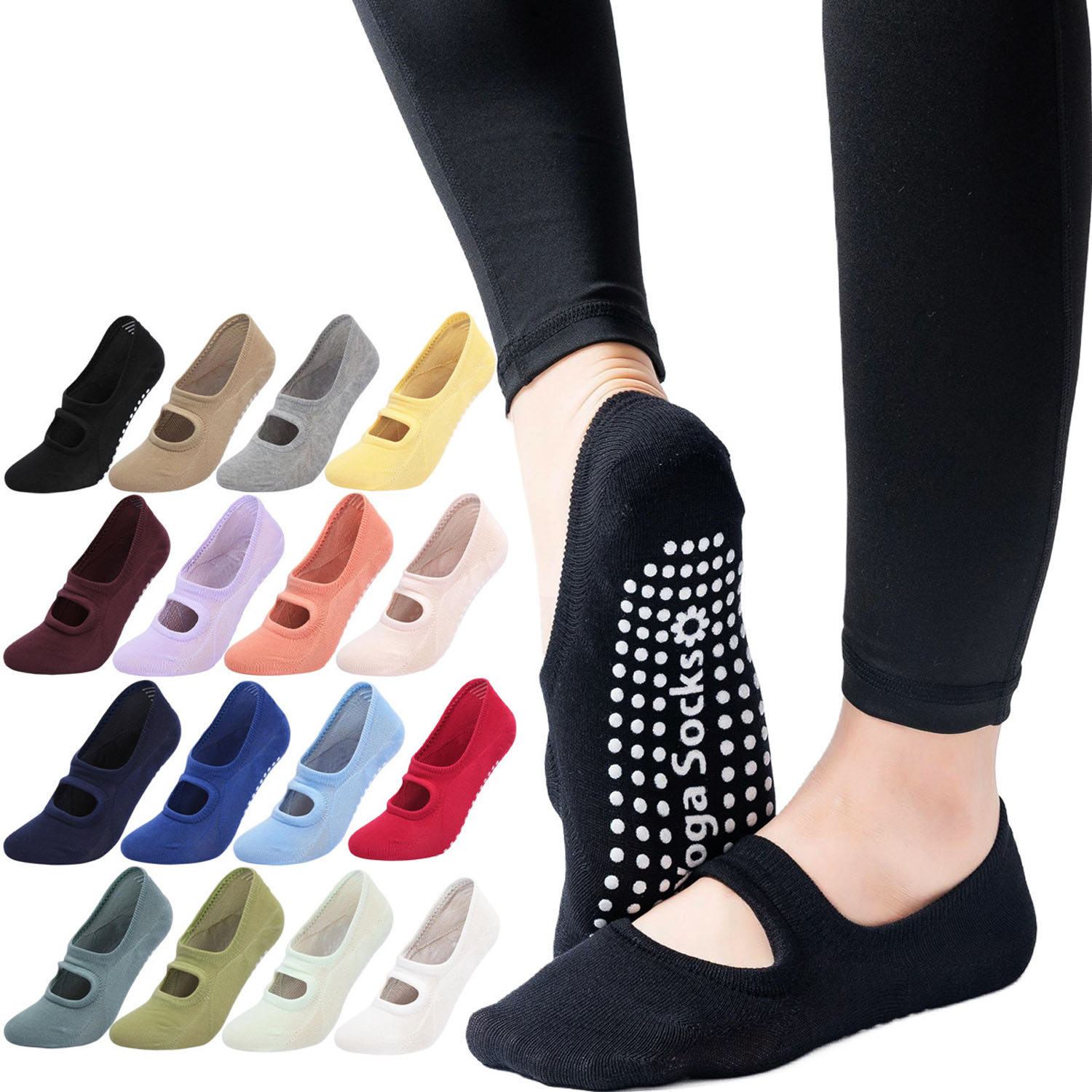 Grip Sock Yoga - Calzini da Yoga di Alta Qualità