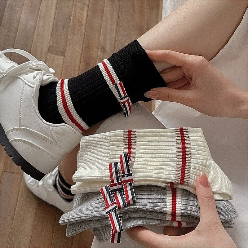 Cotton Crew Sock Pack - Calzini da donna in cotone pettinato